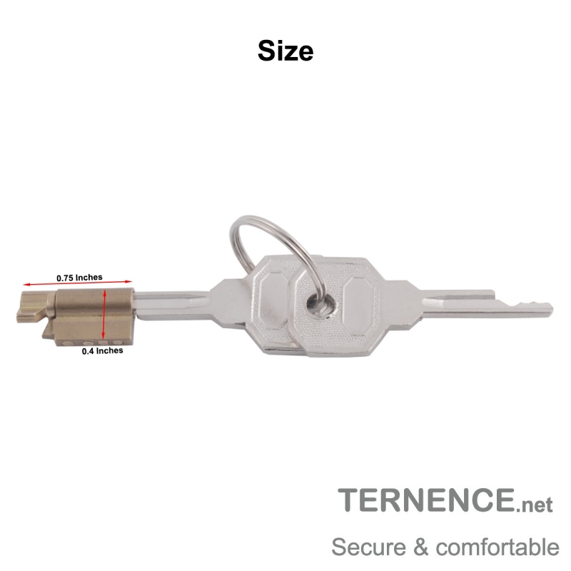 TERNENCE Lock Core Metal Male Chastity Device Stealth Lock Cock Cage Brass Lock Cylinder