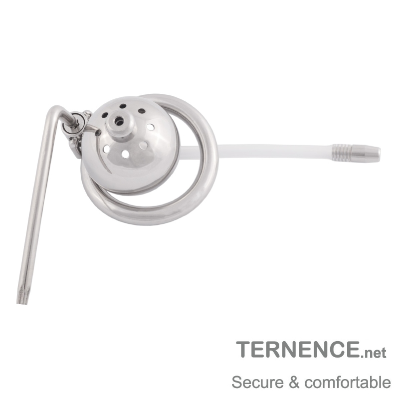 TERNENCE Short Male Cock Cage Adult Game Sex Toy with Catheter
