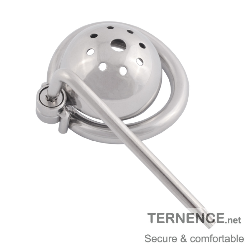 TERNENCE Short Male Cock Cage Penis Lock Device with Fetish Erotic Sex Toys for Men