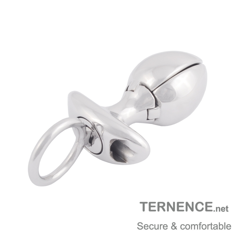 TERNENCE Metal Openable Anal Plugs 304 Stainless Steel Heavy Adjustable A-nus Lock with Handles Sex Toys Adult Games Men's Chastity Device