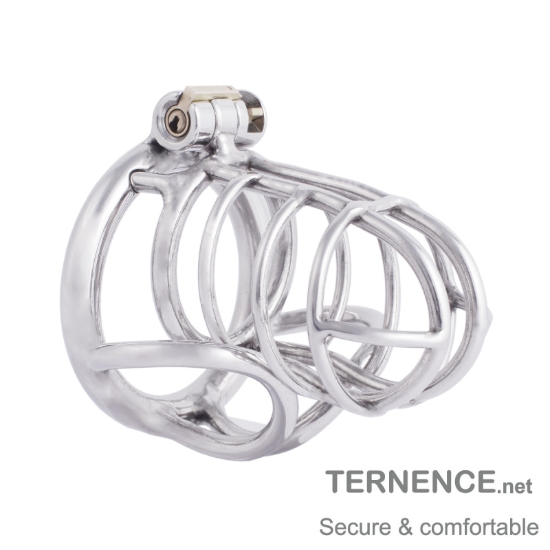 TERNENCE Metal Male Chastity Device 304 Steel Stainless Comfortable Closed Ring Cock Cage Adult Game Sex Toy