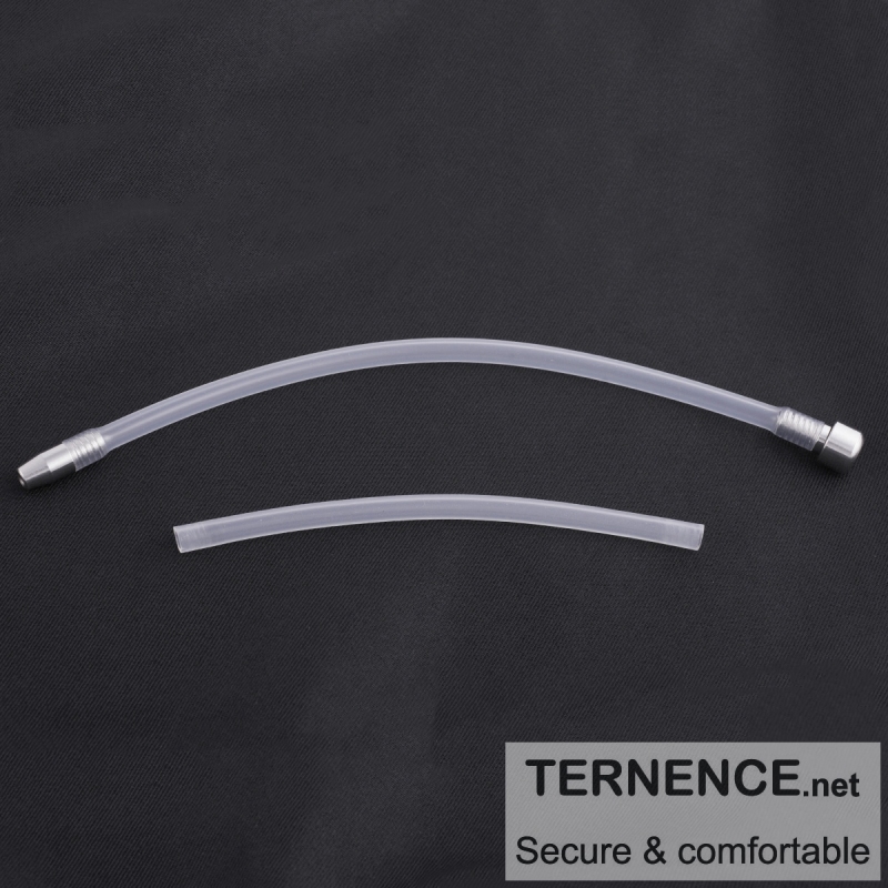 TERNENCE Male Chastity Device Cage Accessories 8mm Silicone Tubing 2 Pack (10cm + 20cm) L14