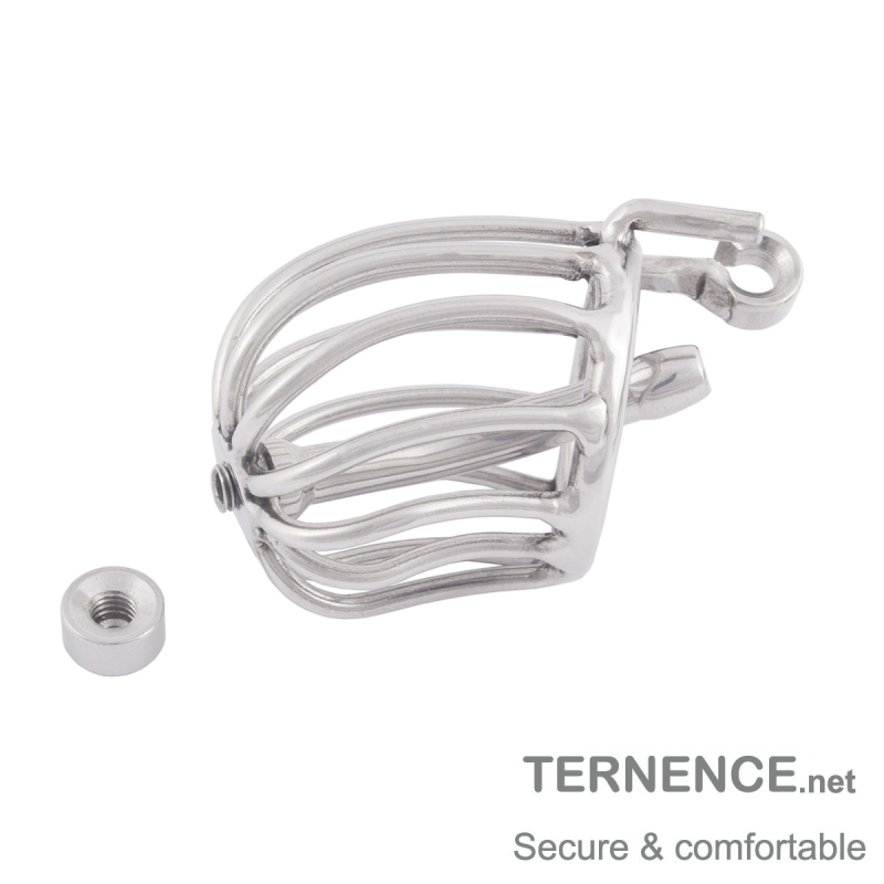 TERNENCE Stainless Steel Male Cock Cage Accessories 8mm Urinary Catheter for T7, T8 Series Chastity Device