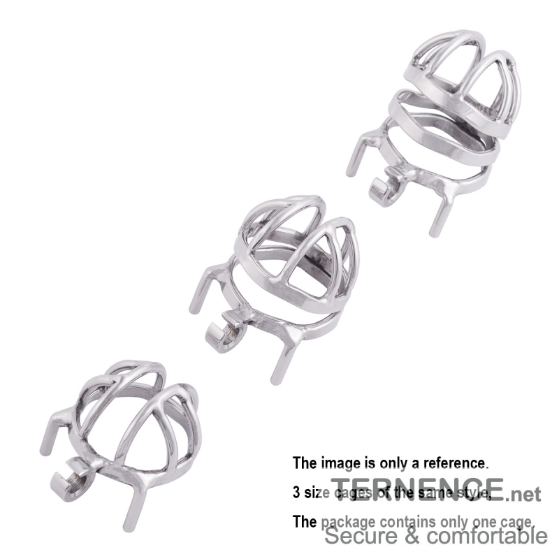TERNENCE Small Male Cock Cage Comfortably Men Chastity Lock Belt 304 Stainless Steel Chastity Cage