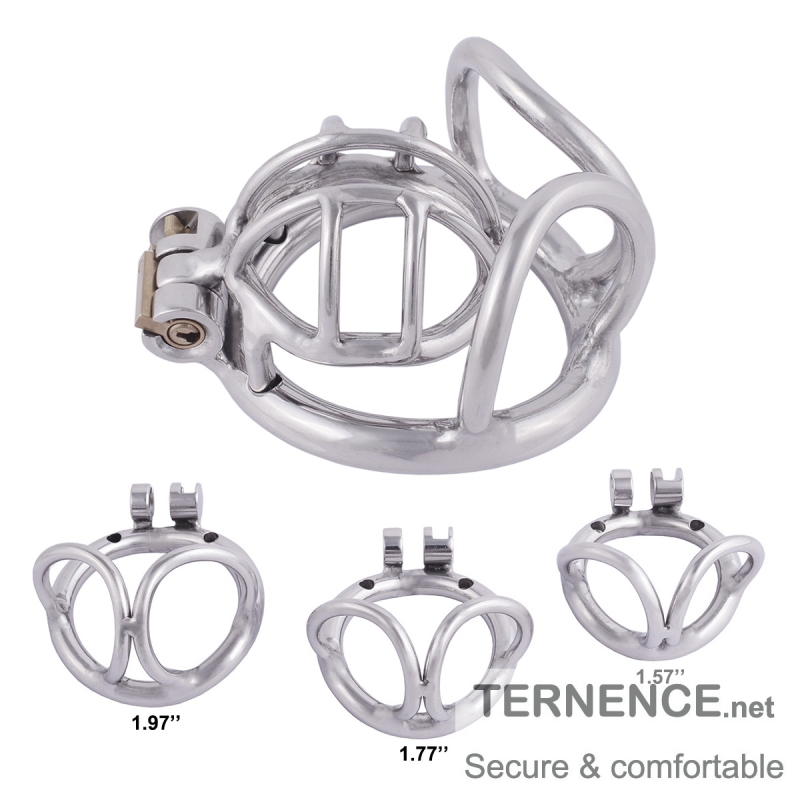 TERNENCE Cock Cage Male Chastity Locked Ergonomic Design Small Cage Sex Toy for Men  (only cages do not include rings and locks)