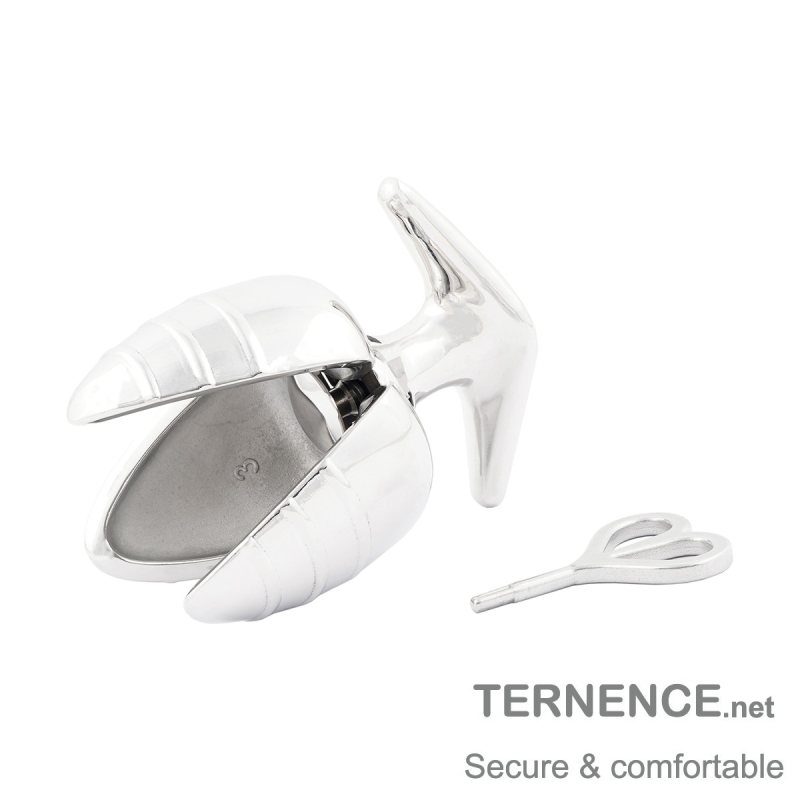 TERNENCE Opening Anal Plug Stainless Steel Heavy Duty Anal Trainer Butt Expander Anus Beads Lock Sex Toys