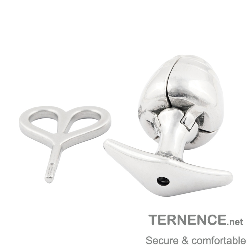 TERNENCE Opening Anal Plug Stainless Steel Heavy Duty Anal Trainer Butt Expander Anus Beads Lock Sex Toys