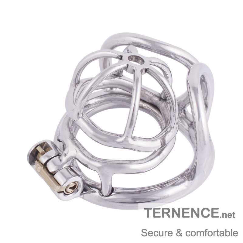 TERNENCE Male Chastity Cage Medical Grade 304 Stainless Steel Mens Cock Cage for Closed Ring (only cages do not include rings and locks)