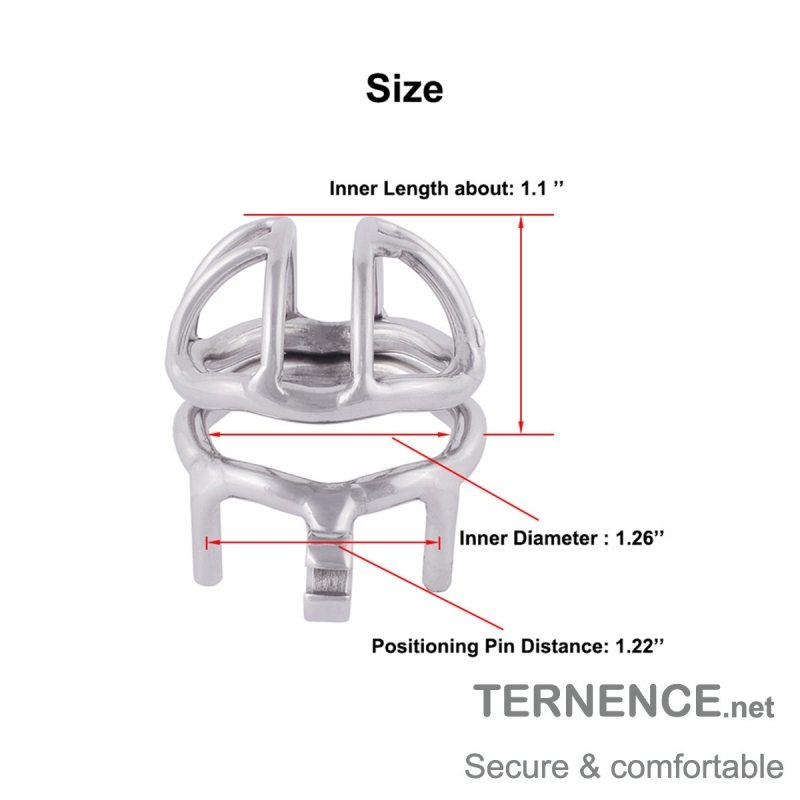 TERNENCE Medical Grade Steelone Chastity Device Male Cock Cage for Closed Ring (only cages do not include rings and locks)