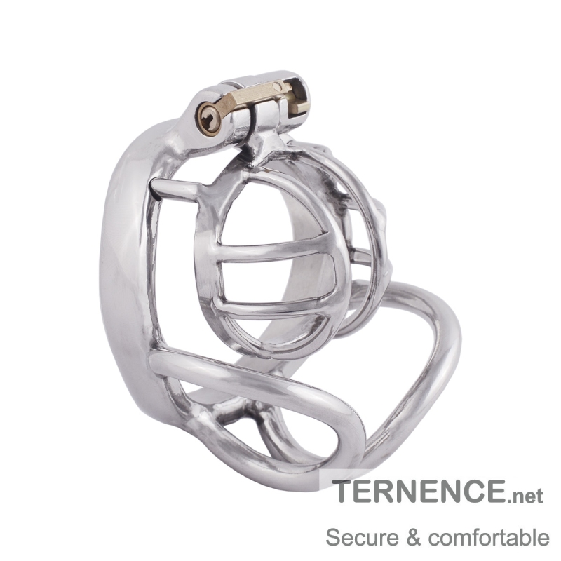 TERNENCE Small Male Cock Cage Comfortably Men Chastity Lock Belt (only cages do not include rings and locks)