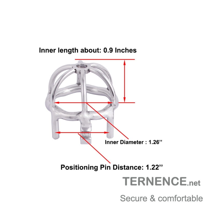 TERNENCE Male Chastity Device Small Closed Ring Cock Cage (only cages do not include rings and locks)