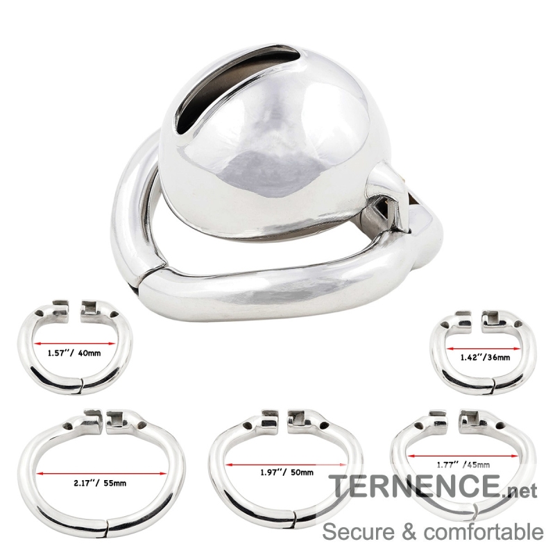 TERNENCE Mens Short Chastity Cages Ergonomic Design Hinged Ring Cock Cage Adult Game Sex Toy