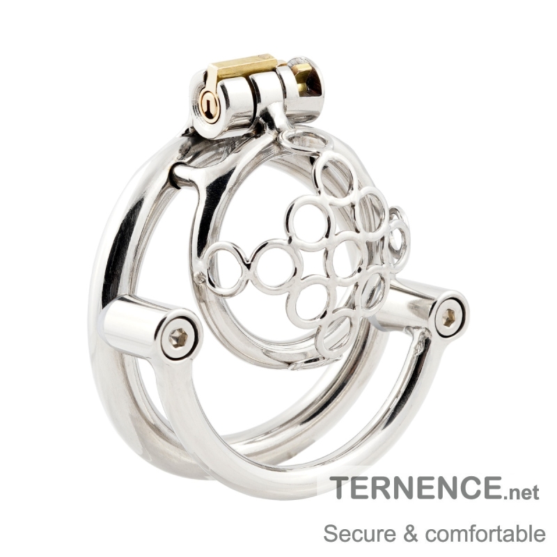 TERNENCE Mens Short Chastity Cages Prevent Escape Design Closed Ring Cock Cage for Closed Ring (only cages do not include rings and locks)