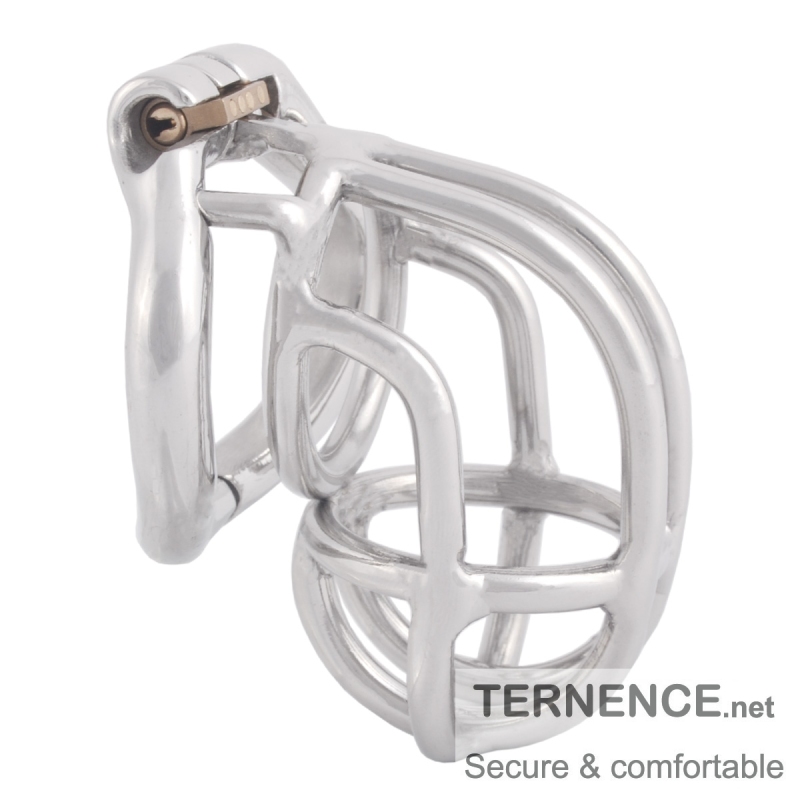 TERNENCE Ergonomic Design Chastity Device 304 Steel Stainless Male Virginity Lock for Hinged Ring (only cages do not include rings and locks)