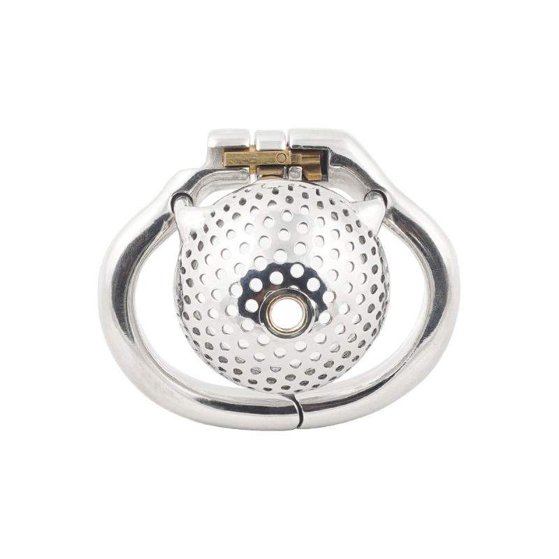 TERNENCE Men's Super Small Chastity Device Belt Steel Stainless Cock Cage for Hinged Ring (only cages do not include rings and locks)