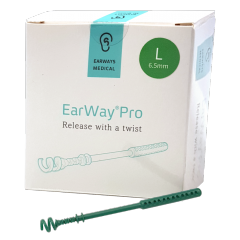 EarWay Pro Large, 6,5mm, Green, 25 units