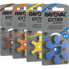 Hearing Instrument batteries, Rayovac Extra Zap 312, 6 pcs