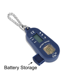 Hearing Aid Battery Tester with Spare Battery Storage Compartment
