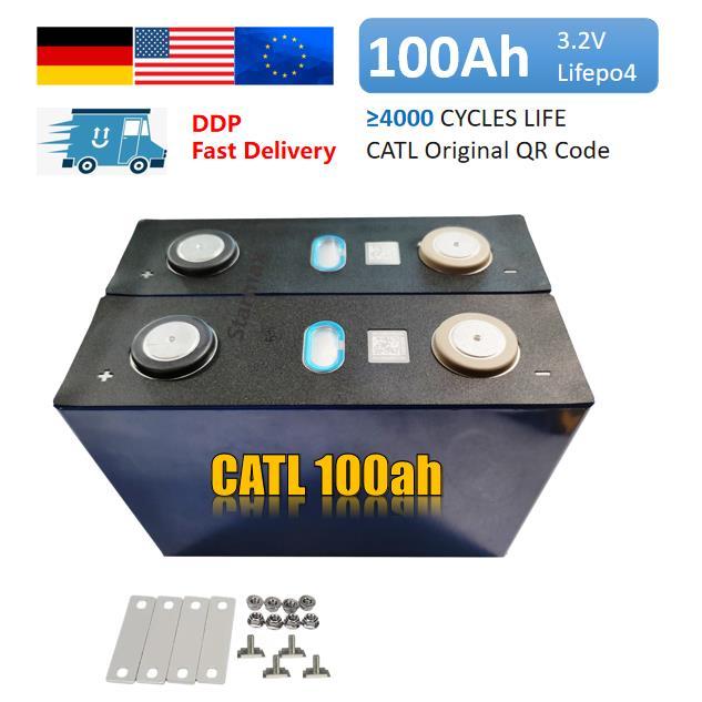 CATL 3.2V 100Ah lithium ion battery 3.2V lifepo4 prismatic battery for home solar energy storage EV