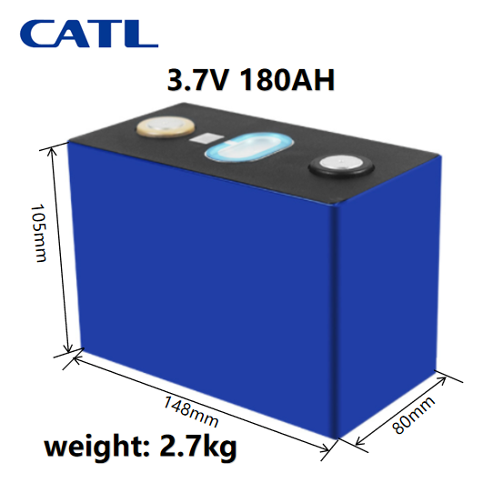 CATL 3.7V NMC Lithium ion Batteries 180AH rechargeable NCM battery Prismatic energy storage containers