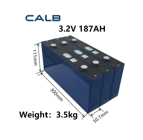 Brand New CALB 3.2V 187Ah lifepo4 prismatic cell deep cycle rechargeable battery for Electric Power Systems