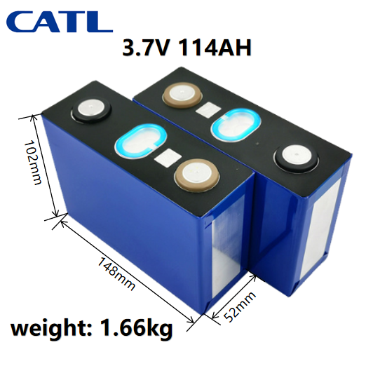 CATL 3.7v 114AH Prismatic Lithium Ion 120Ah 140Ah 150Ah NMC Battery Cells For Golf Carts Electric Forklift
