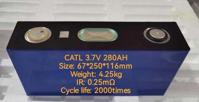 High quality nmc 3.7V catl 280Ah Prismatic Cells Battery Brand new For EV Electric Vehicle Motorcycle