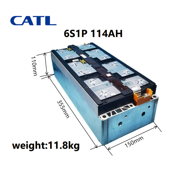 Rechargeable Nmc Module CATL 6S1P 114AH 117AH Lithium Ion Electric Leaf Car Ev Battery Module CATL 6s1p 22.2V 114Ah