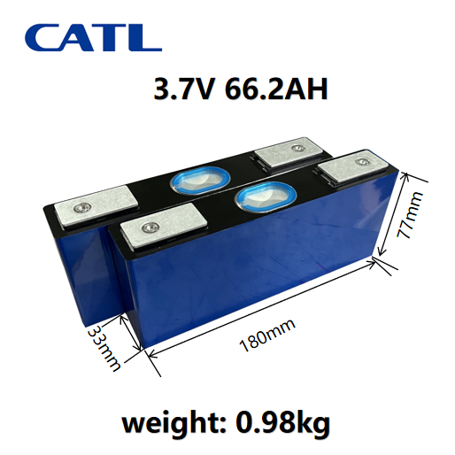 Hot sale CATL 66.2ah 3.7v 60ah lithium ion battery cell NMC prismatic rechargeable batteries for electric motorcycle vehicle