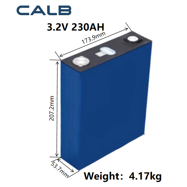Brand new CALB 3.2V 230Ah lifepo4 cell prismatic long cycle life lithium ion battery for solar energy system