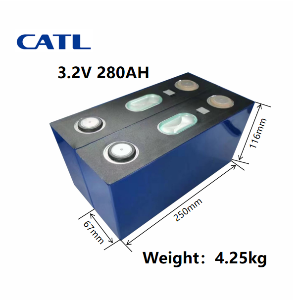 CATL 3.2V 280ah grade A deep cycle Rechargeable lifepo4 battery cell solar battery for electric power system