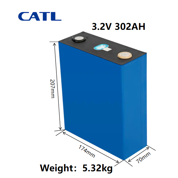 CATL 3.2v 302ah Rechargeable Lithium ion Batteries 300ah Prismatic LiFePO4 Battery for solar energy storage system