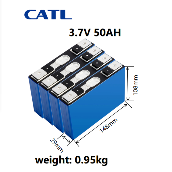 CATL Lithium Ion NMC Battery Prismatic Rechargeable Cell for electrical vehicle 3.7V 50Ah