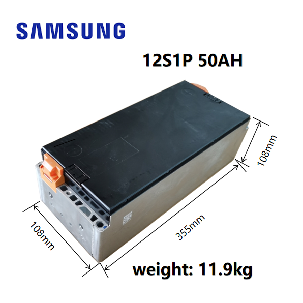 Lithium ion battery module 12S1P 43.2V 44.4V SDI 50ah 51ah 55ah rechargeable NCM batteries for electrical vehicle
