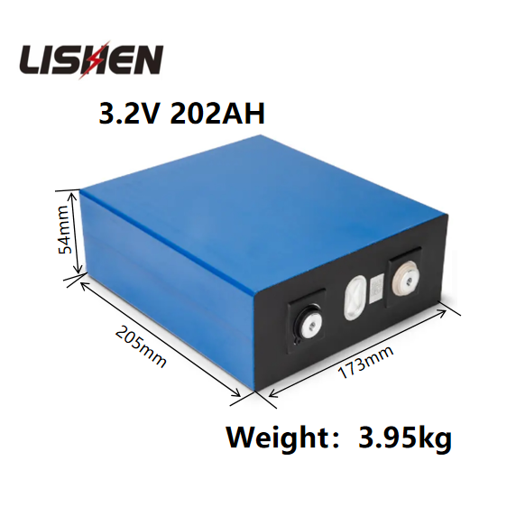 Lishen 3.2V 202ah 200ah lithium ion battery lifepo4 prismatic rechargeable battery for solar energy system