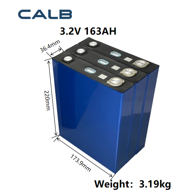 New CALB 3.2V 163Ah Lifepo4 Battery Prismatic Rechargeable Cell for Solar Energy Storage Electric vehicle RV Forklift