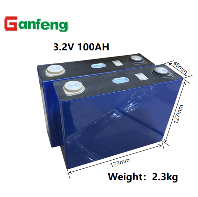 Ganfeng 3.2v 100ah Lifepo4 Prismatic Battery Cell for 12v 100ah Solar Energy Storage Lifepo4 Battery Pack