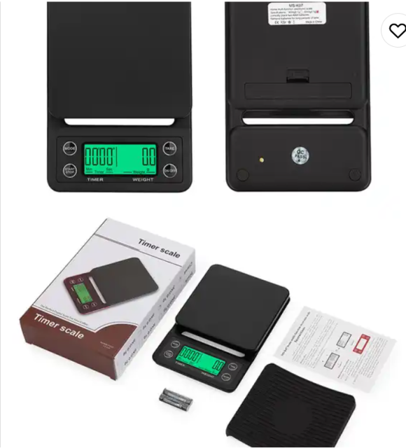 Household kitchen food precision electronic hand-brewed coffee scale 3kg 5kg food weight bench scale custom wholesale