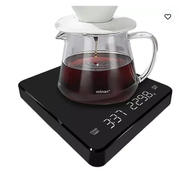 Hot selling kitchen food scales Black Mini Coffee Scale With Timer Digital Electronic Drip Coffee Scale