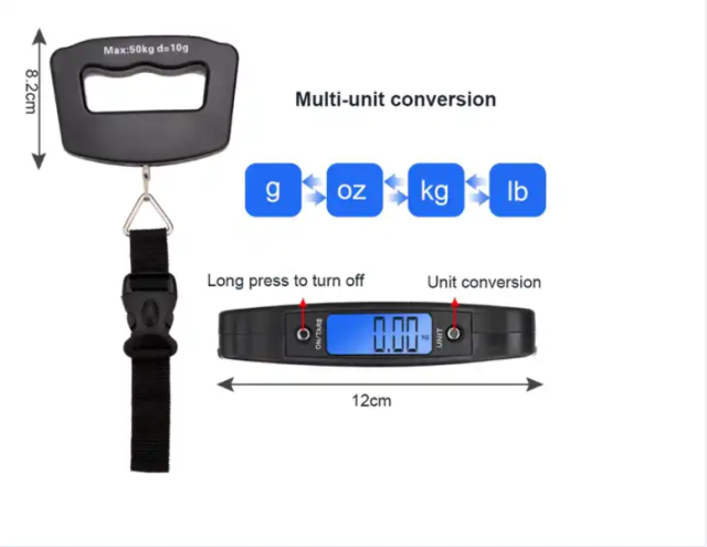 Portable simple portable scale luggage scale 50KG luggage electronic scale travel scale luggage portable scale