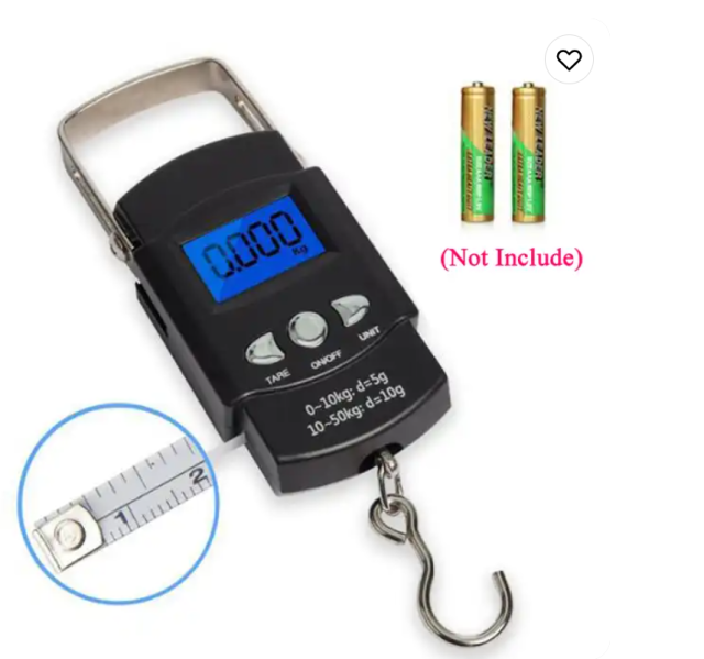 Portable scale simple iron handle portable mini hook luggage scale 50KG portable scale