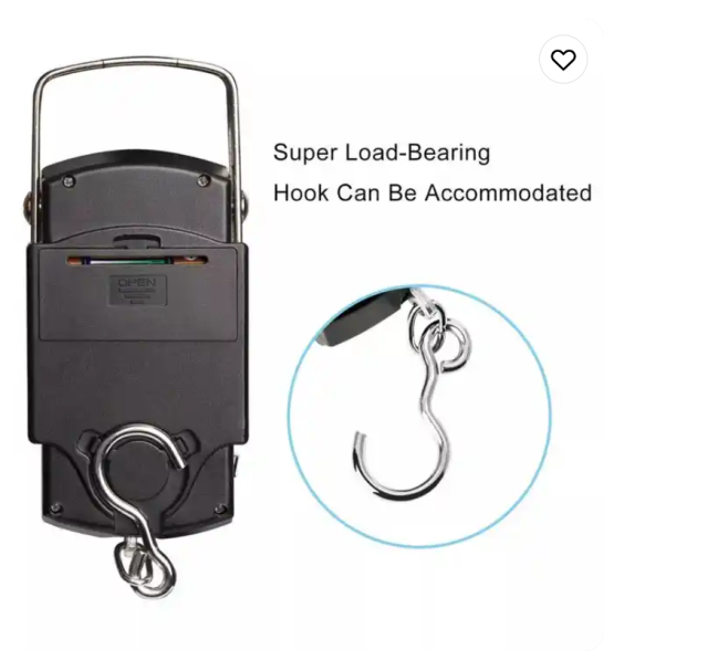 Portable scale simple iron handle portable mini hook luggage scale 50KG portable scale