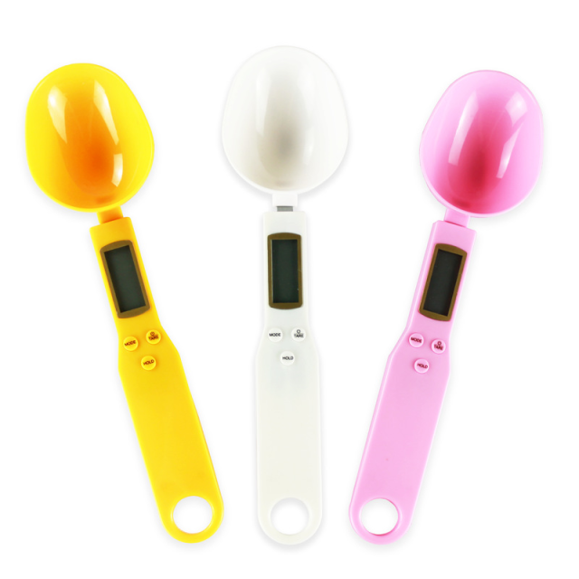 New night vision portable mini household food baking kitchen electronic scale 0.1g-500g measuring spoon scale spoon scale
