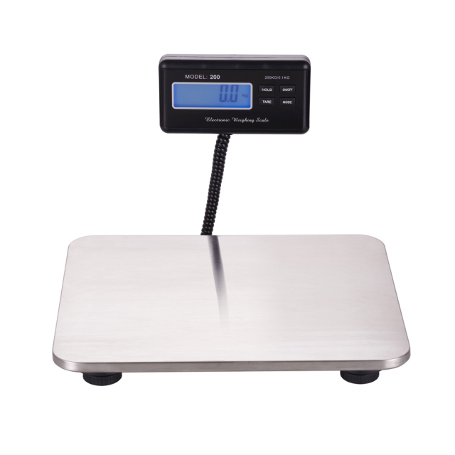 Electronic Scale 200kg/0.1kg Thin Portable Electronic Balance Digital Postal Scale Lcd Floor Weighing Scale Stainless