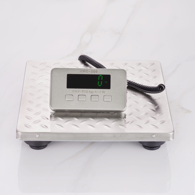 Stainless steel postal scale 200kg/0.2kg postal parcel scale express scale electronic scale pattern tabletop pet scale