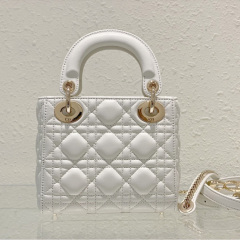 Mini Lady Dior Sheep leather Handbag