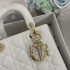Small Size Lady Dior My ABCDior patent leather Handbag 20CM