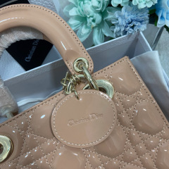 Small Size Lady Dior My ABCDior patent leather Handbag 20CM