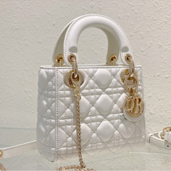 Mini Lady Dior Sheep leather Handbag