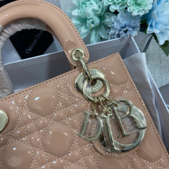 Small Size Lady Dior My ABCDior patent leather Handbag 20CM